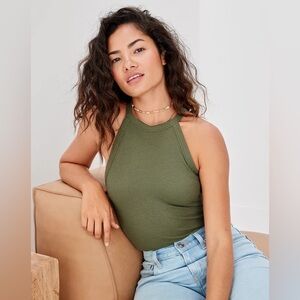 American Eagle | High Neck Waffle Bodysuit